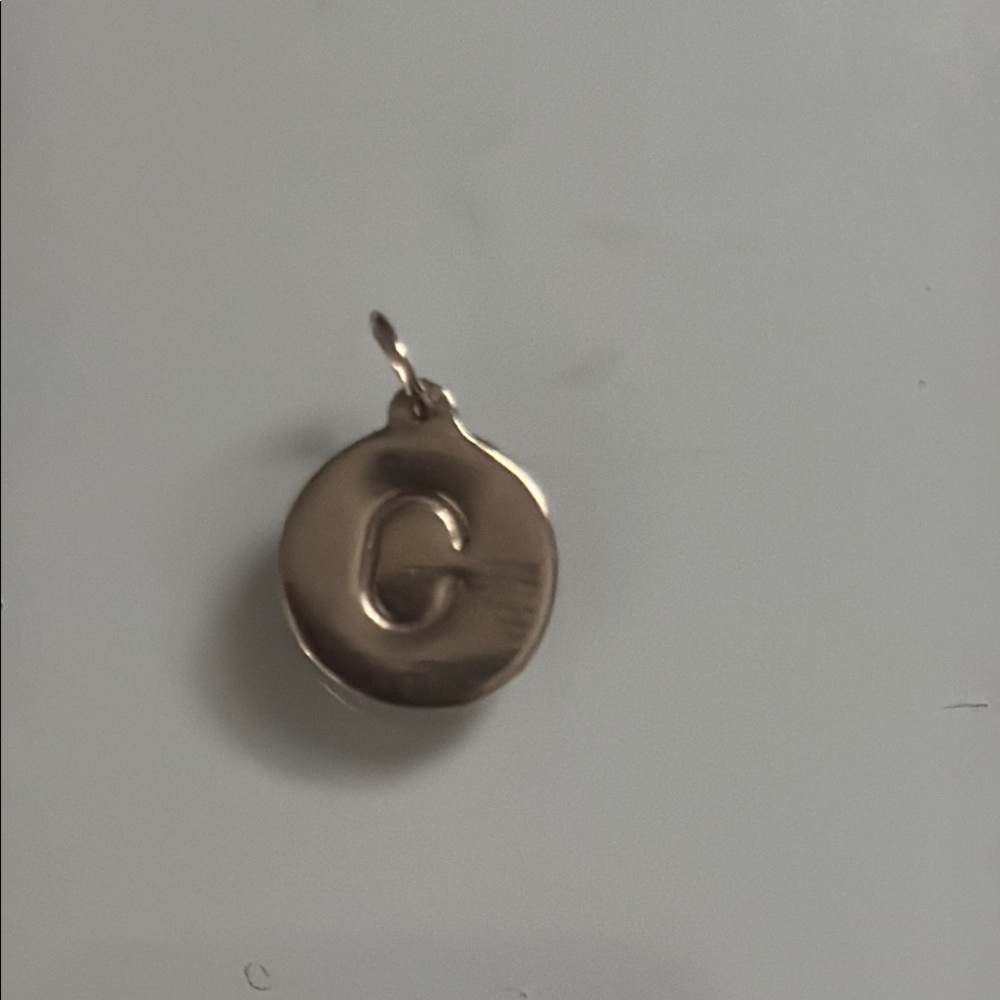 Helen Ficalora White Gold C Initial Pendant Charm